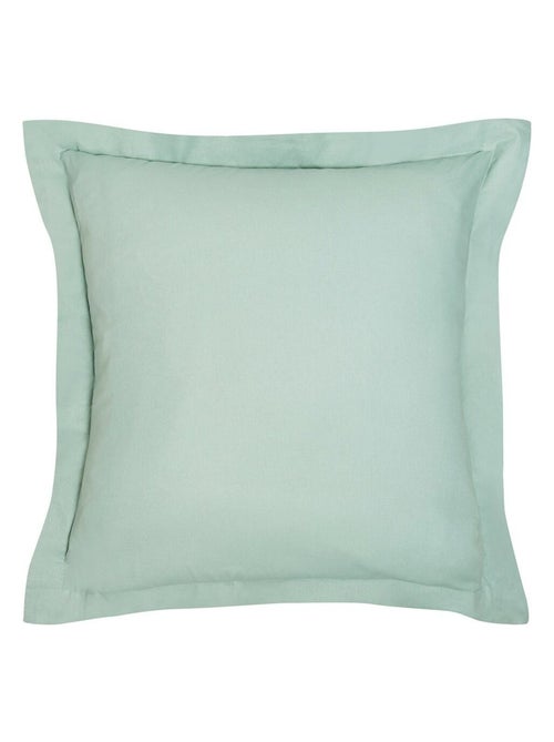 Taie d'oreiller finition volant uni coton ORGANIC - Kiabi