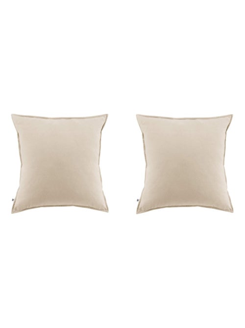 Taie d'oreiller flanelle (lot de 2) - Kiabi