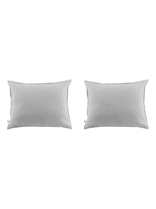 Taie d'oreiller flanelle (lot de 2) - Kiabi