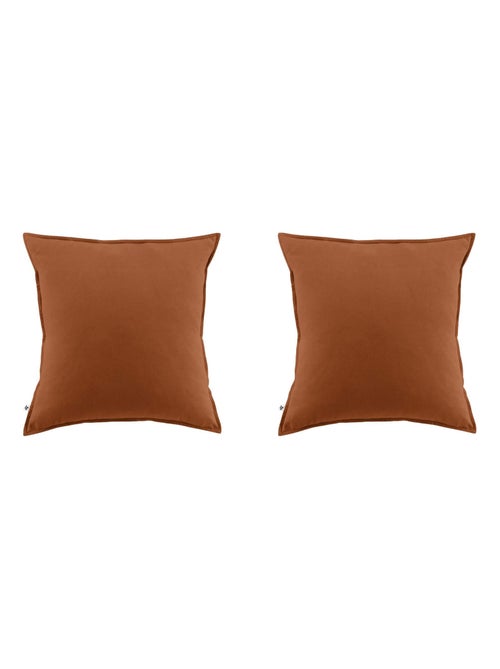 Taie d'oreiller flanelle (lot de 2) - Kiabi