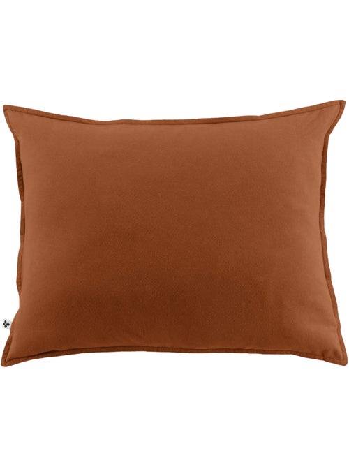 Taie d'oreiller flanelle orange 63x63 - Kiabi Taie d'oreiller flanelle orange 63x63 - Kiabi