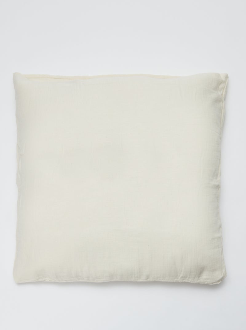 Taie d'oreiller gaze de coton - Kiabi Home Beige - Kiabi