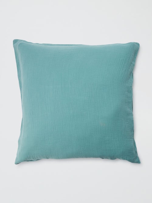 Taie d'oreiller gaze de coton 50 x 70 ou 63 x 63 cm - Kiabi Home - Kiabi