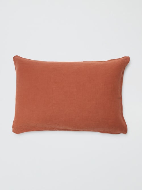 Taie d'oreiller gaze de coton 50 x 70 ou 63 x 63 cm - Kiabi Home - Kiabi