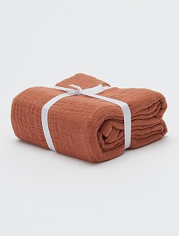 Taie d'oreiller gaze de coton 50 x 70 ou 63 x 63 cm - Kiabi Home