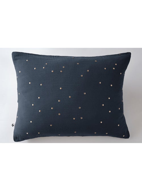 Taie d’Oreiller – Gaze de Coton Brodée Fil Or – Gaïa Chic - Kiabi
