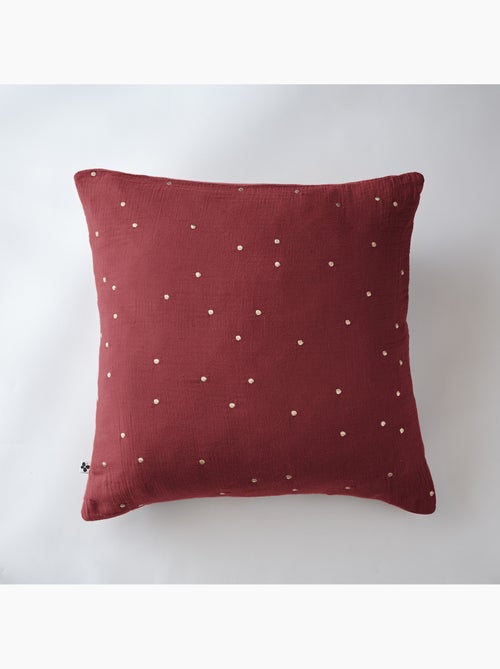 Taie d’Oreiller – Gaze de Coton Brodée Fil Or – Gaïa Chic - Kiabi
