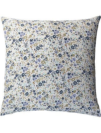 Taie d'oreiller gaze de coton floral