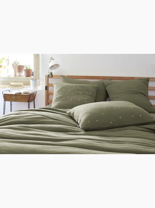 Taie d'oreiller Gaze de Coton Gaia Chic - Kiabi