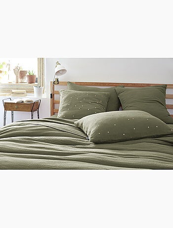 Taie d'oreiller gaze de coton gaia chic