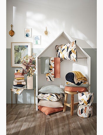 Taie d’oreiller – Gaze de coton imprimée JULIA