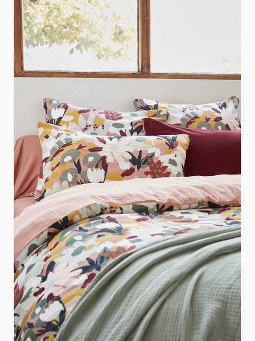 Taie d’oreiller – Gaze de coton imprimée LÉANE - Kiabi