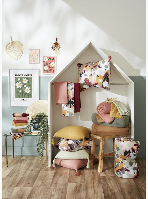 Taie d’oreiller – Gaze de coton imprimée LÉANE - Kiabi