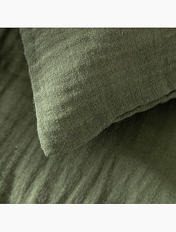 Taie d'oreiller gaze de coton