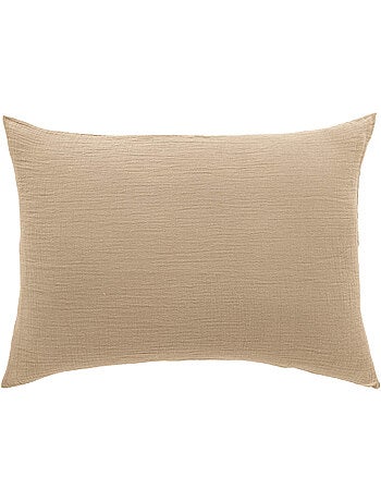 Taie d'oreiller gaze de coton