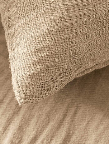 Taie d'oreiller gaze de coton