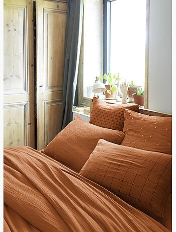 Taie d’Oreiller – Gaze de Coton Tissée – Gaïa Match