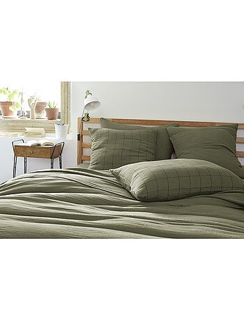 Taie d’Oreiller – Gaze de Coton Tissée – Gaïa Match