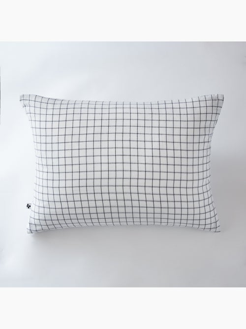 Taie d’oreiller – Gaze de coton tissée – Petits carreaux - Gaïa Mix - Kiabi