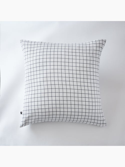 Taie d’oreiller – Gaze de coton tissée – Petits carreaux - Gaïa Mix - Kiabi