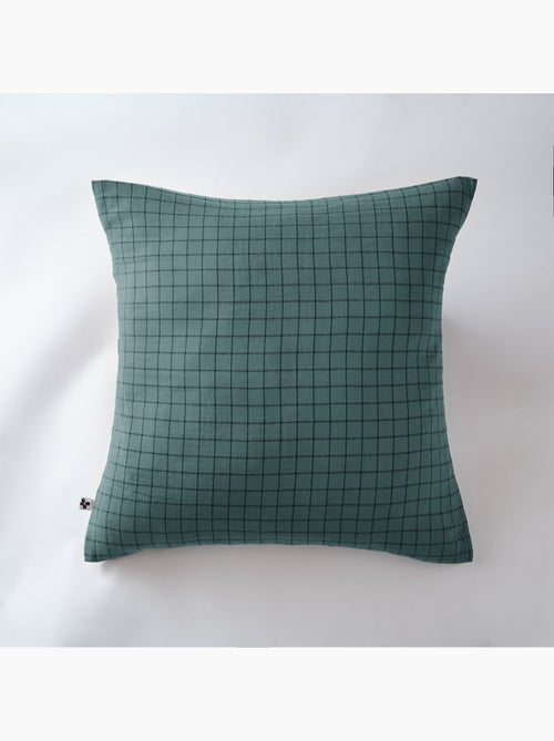 Taie d’oreiller – Gaze de coton tissée – Petits carreaux - Gaïa Mix - Kiabi