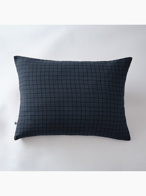 Taie d’oreiller – Gaze de coton tissée – Petits carreaux - Gaïa Mix - Kiabi