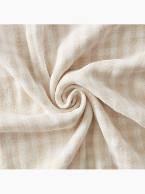 Taie d’oreiller – Gaze de coton tissée teinte VICKIE Pampa - Kiabi