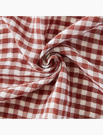 Taie d’oreiller – Gaze de coton tissée teinte VICKIE Pampa