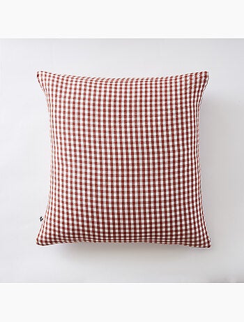 Taie d’oreiller – Gaze de coton tissée teinte VICKIE Pampa