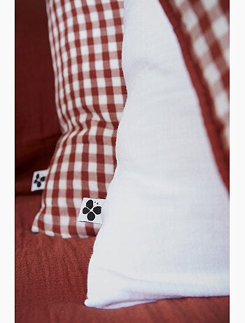 Taie d’oreiller – Gaze de coton tissée teinte VICKIE Pampa