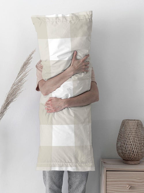 Taie d'oreiller Gingham "Happyfriday" - Kiabi