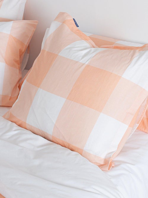 Taie d'oreiller Gingham "Happyfriday" - Kiabi