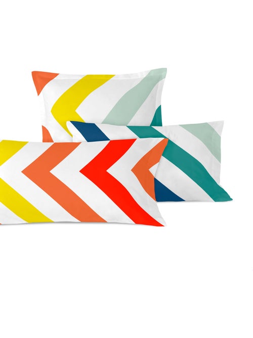 Taie d'oreiller Happy stripes "Happyfriday" - Kiabi