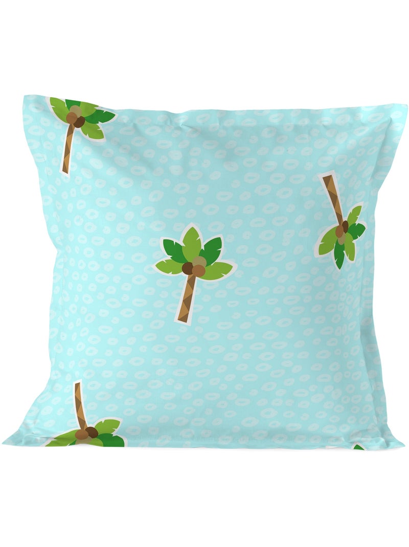 Taie d'oreiller Hippo Berceau "Happyfriday" Bleu Vert - Kiabi