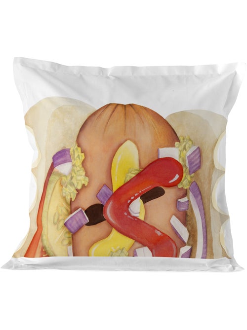 Taie d'oreiller Hotdog "Happyfriday" - Kiabi