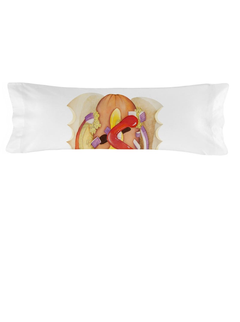 Taie d'oreiller Hotdog "Happyfriday" Multicolore - Kiabi