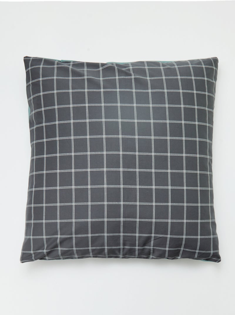 Taie d'oreiller imprimé (60 x 60 cm) - Kiabi Home Gris - Kiabi