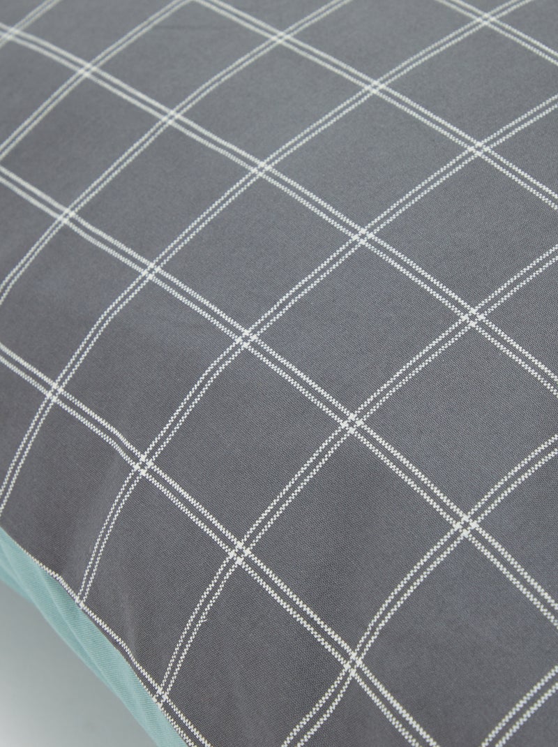 Taie d'oreiller imprimé (60 x 60 cm) - Kiabi Home Gris - Kiabi