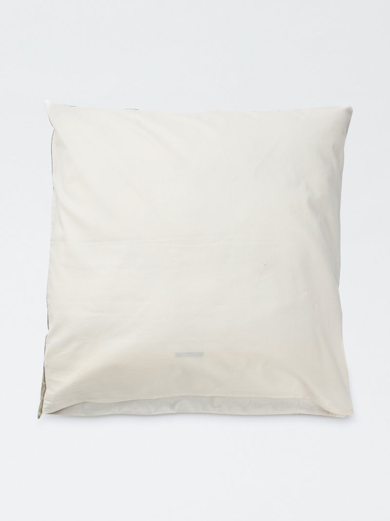 Taie d'oreiller imprimé (60 x 60 cm) - Kiabi Home Jaune - Kiabi