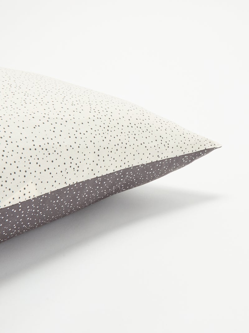 Taie d'oreiller imprimée - KIABI Home Gris - Kiabi