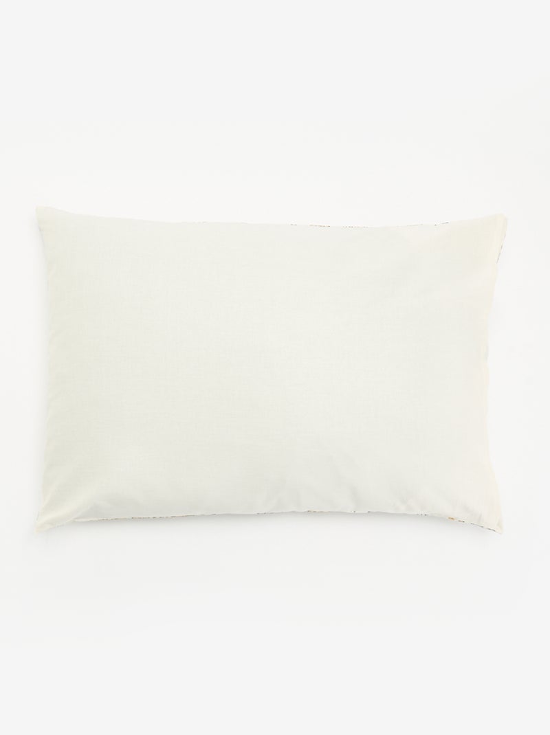 Taie d'oreiller imprimée - KIABI Home Jaune - Kiabi