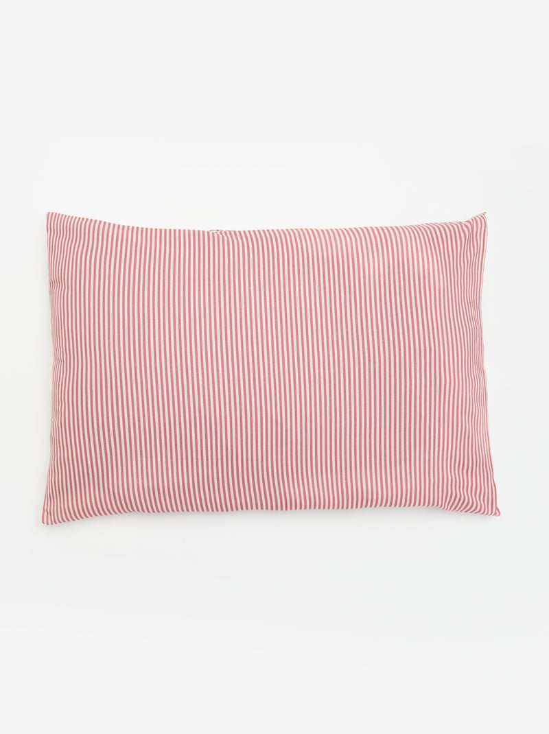 Taie d'oreiller imprimée 50x70 cm en coton Rose - Kiabi