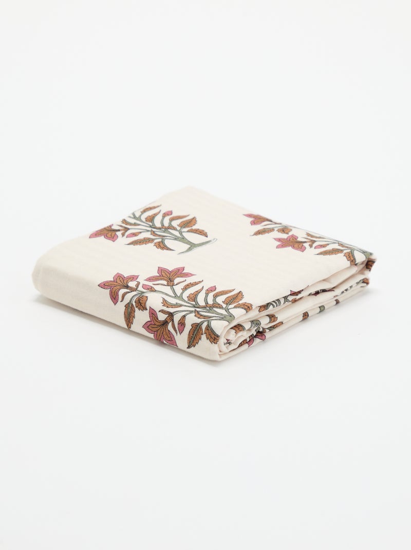 Taie d'oreiller imprimée 50x70 cm en coton Rose - Kiabi