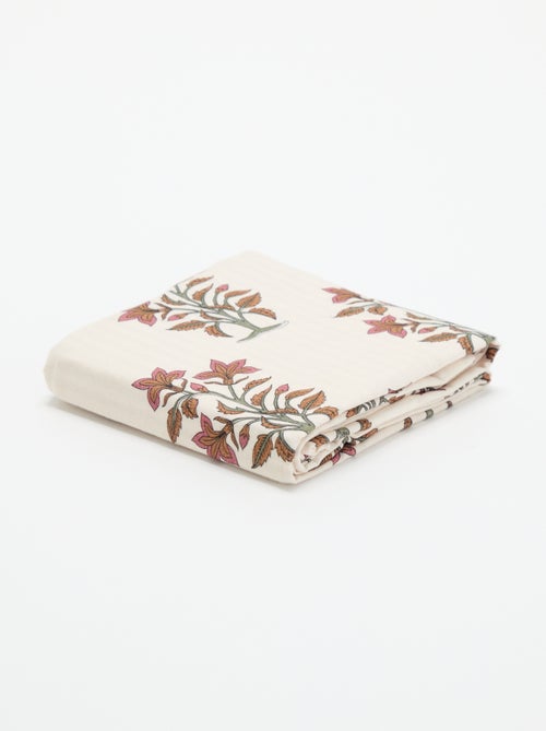 Taie d'oreiller imprimée 63x63 cm en coton - Kiabi Taie d'oreiller imprimée 63x63 cm en coton - Kiabi