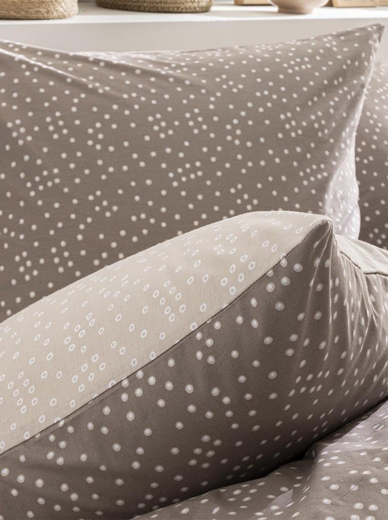 Taie d'oreiller imprimée en bambou, ALICE Marron clair - Kiabi