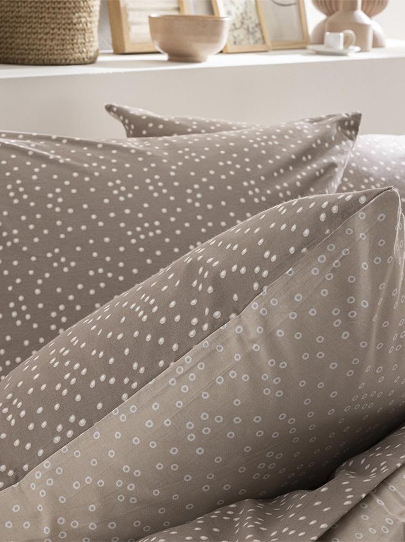 Taie d'oreiller imprimée en bambou, ALICE Marron clair - Kiabi