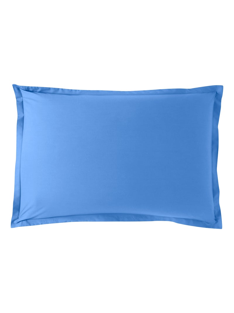 Taie d'oreiller Influence Percale   - DODO Bleu topaze - Kiabi