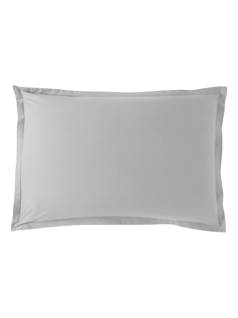 Taie d'oreiller Influence Percale   - DODO Gris souris - Kiabi