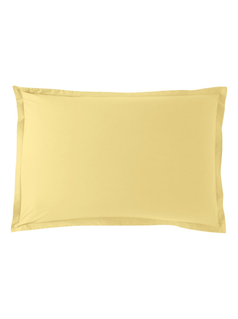 Taie d'oreiller Influence Percale   - DODO Jaune pâle - Kiabi
