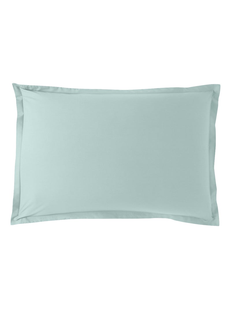 Taie d'oreiller Influence Percale   - DODO Vert d'eau - Kiabi